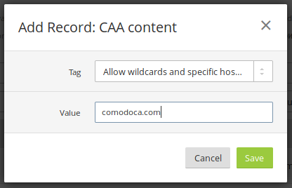 add record CAA content