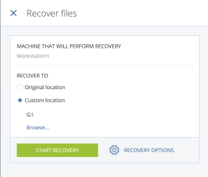 recover files