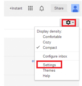 gmail settings