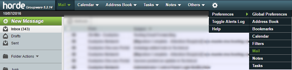 horde preferences mail