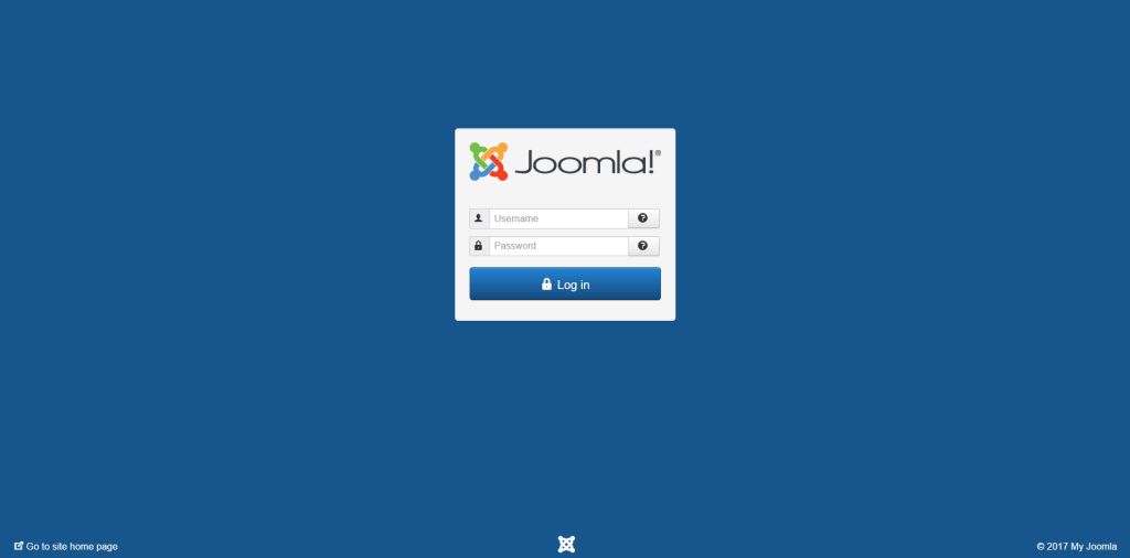 Joomla login