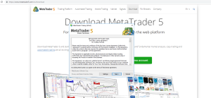 MetaTrader 5 setup