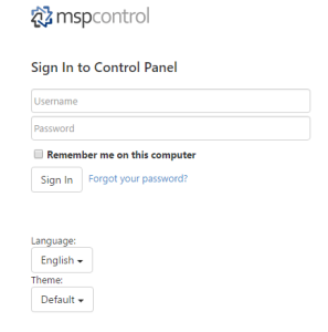 login to website panel