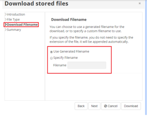 download filename