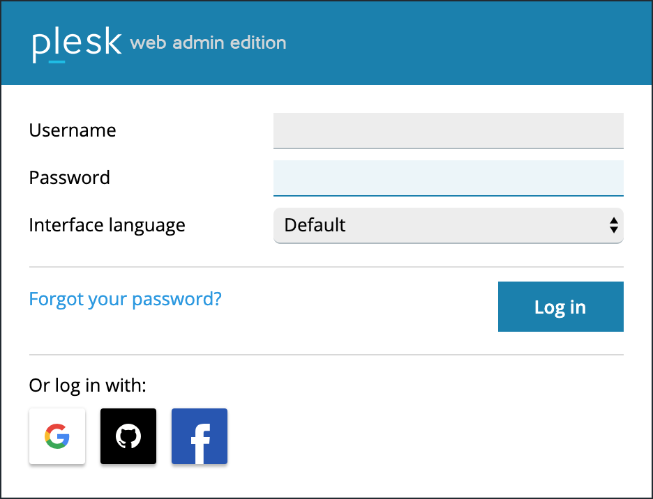 login plesk