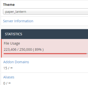 statistics file usage